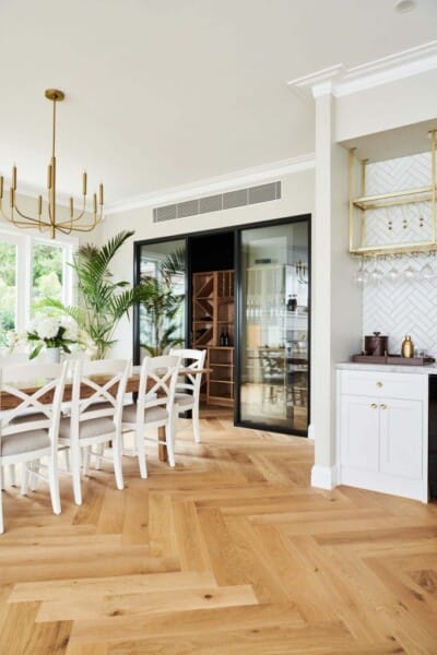 Style inspiration for herringbone flooring